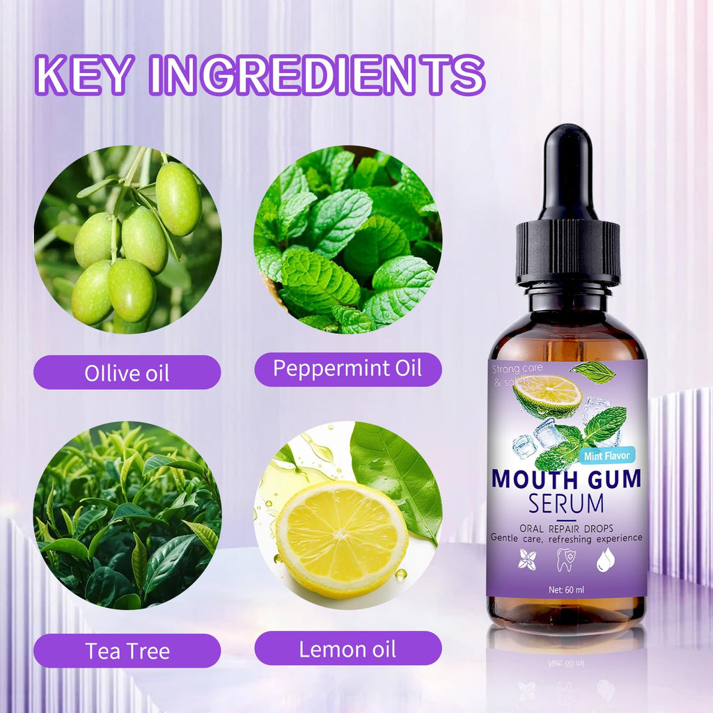 Gum Restore Drops - 60ml Gum Repair for Receding Gums & Fresh Breath