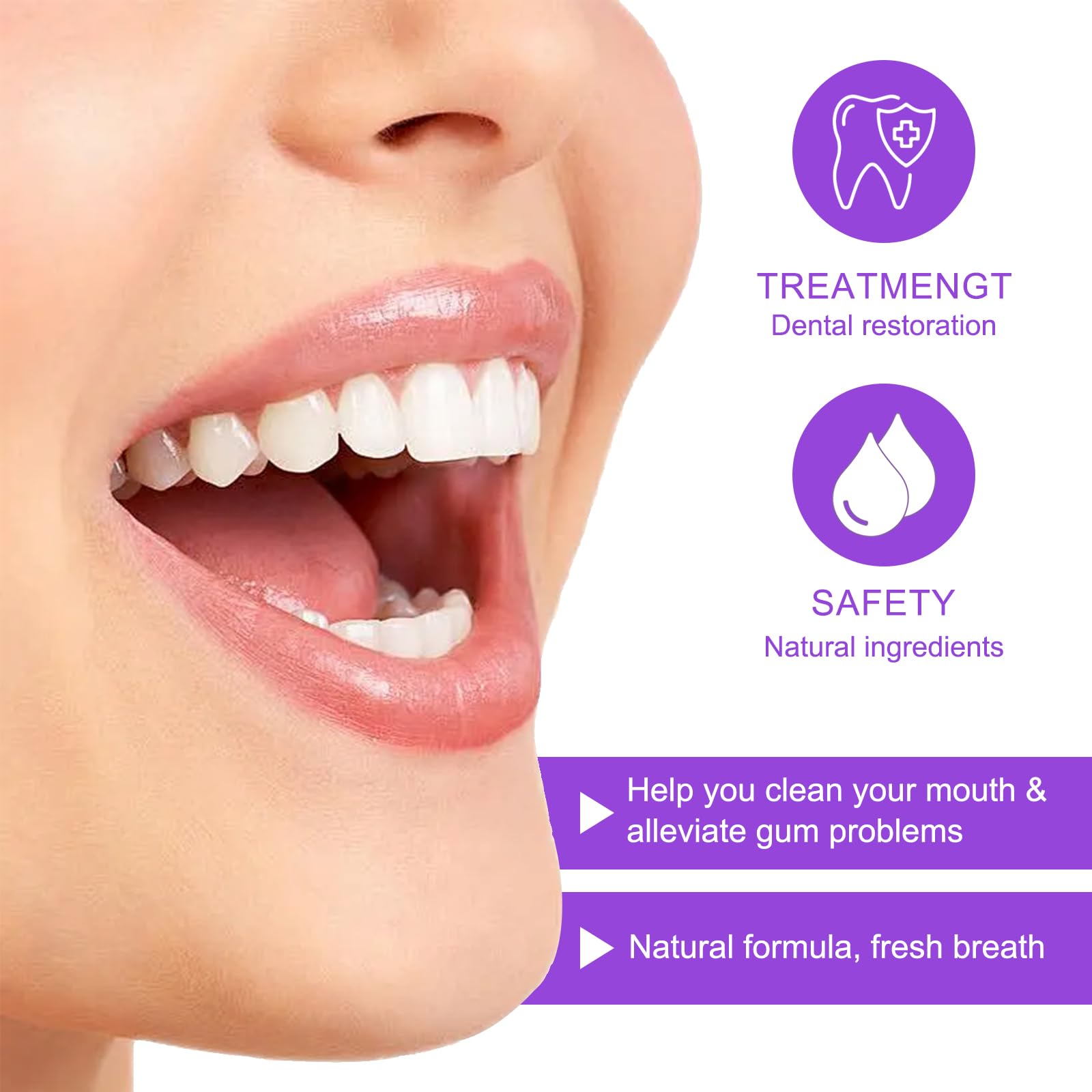 Gum Restore Drops - 60ml Gum Repair for Receding Gums & Fresh Breath