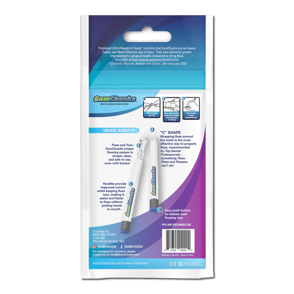 GumChucks Floss for Teeth - Starter Pack | Braces & Kids