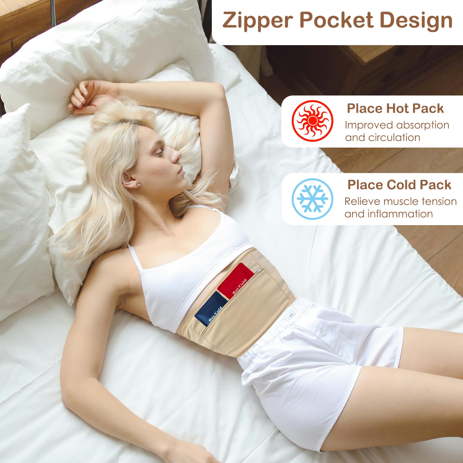 GUMIFOTNE Castor Oil Pack Wrap – 11-Piece Organic Cotton Flannel Pads, Reusable & Leak-Proof