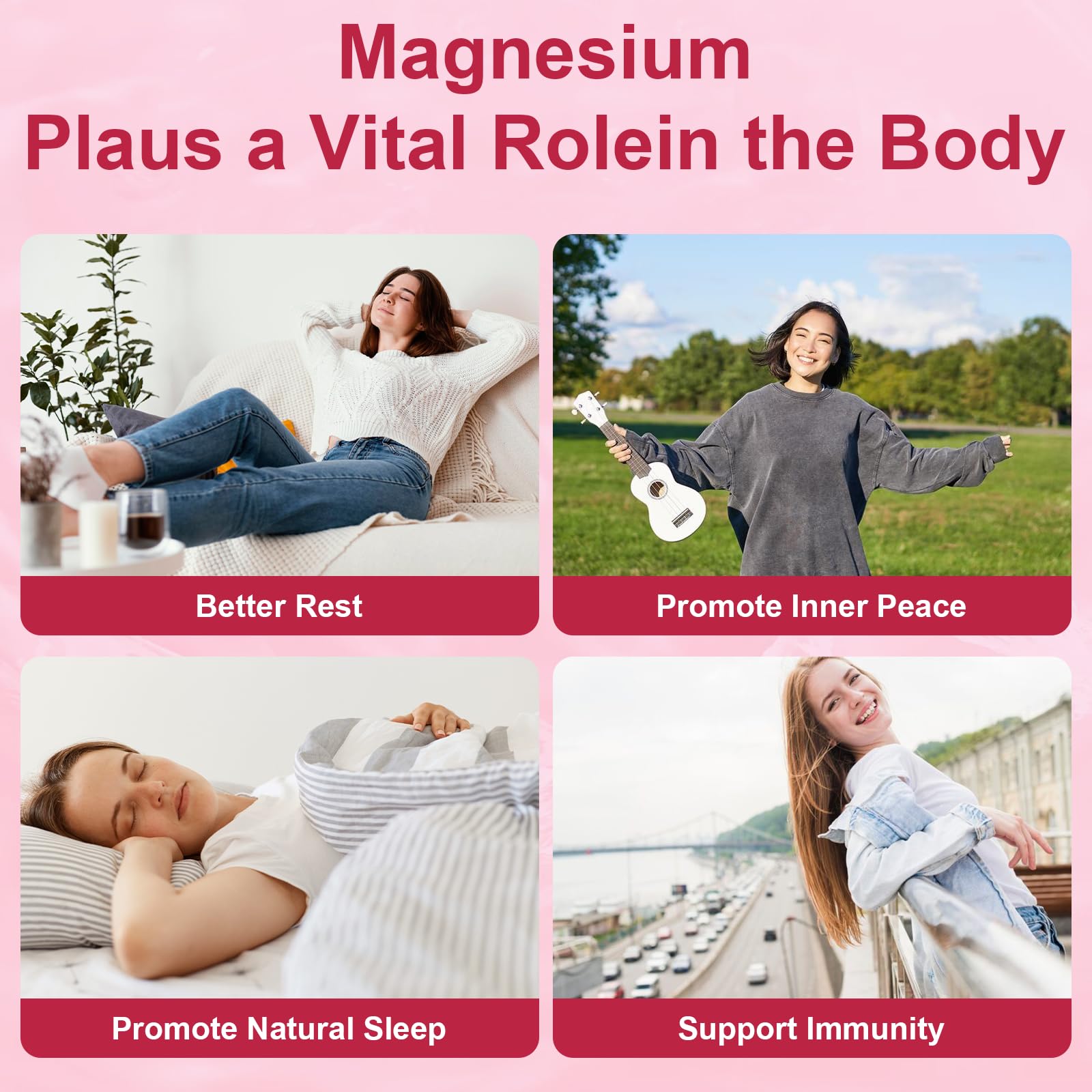 Liposomal Magnesium Complex Gummies 120 Ct – 12 Magnesium Forms + D3, B6, C, Ashwagandha & CoQ10