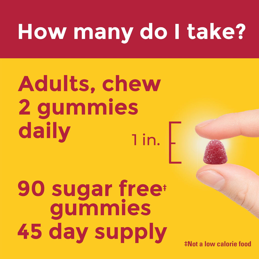 Nature Made Zero Sugar Multivitamin Gummies – 90 Count (45 Day) – Men & Women