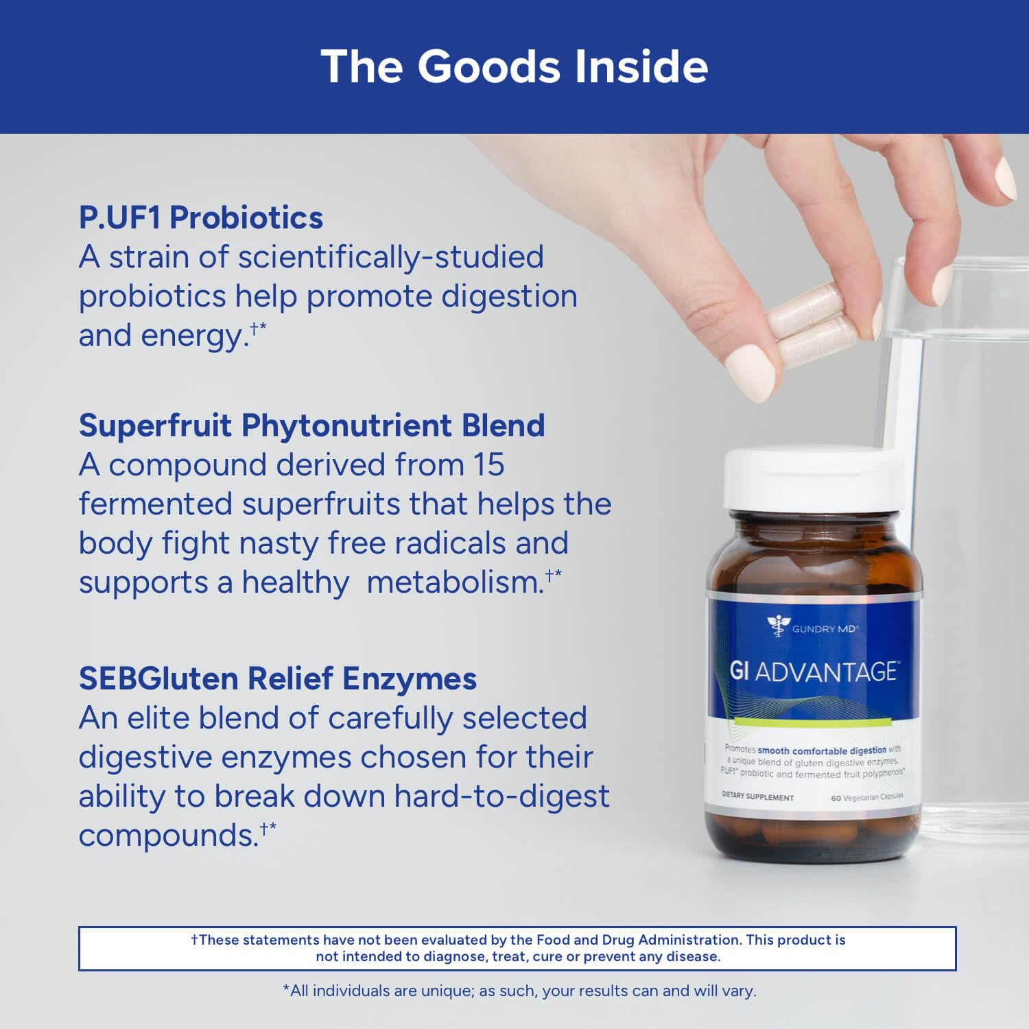 Gundry MD GI Advantage – Probiotics, Enzymes & Superfruit (30 Servings)