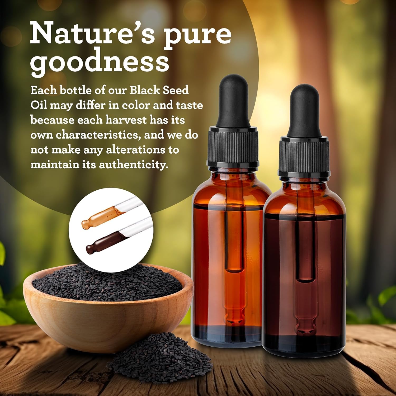 GuruNanda Black Seed Oil – Cold-Pressed Nigella Sativa, Vitamin D3 5000 IU, Vitamin K2 & E | Non-GMO, 2 fl oz