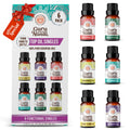 GuruNanda Essential Oils Set for Diffusers – 6 x 0.33 Fl Oz, 100% Pure & Natural (Lavender, Peppermint, Eucalyptus, Grapefruit, Lemongrass, Ylang Ylang) Pack of 6