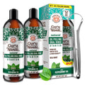 GuruNanda Starter Pulling Oil Mouthwash – Natural Teeth Whitening, Alcohol-Free, 2x8 oz with Tongue Scraper