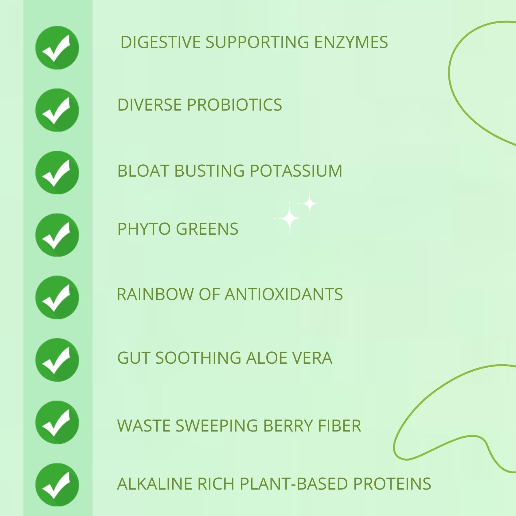 Gut-Duction Bloat Control – Gut Health Superfood Formula | Plant-Based Protein & Probiotics