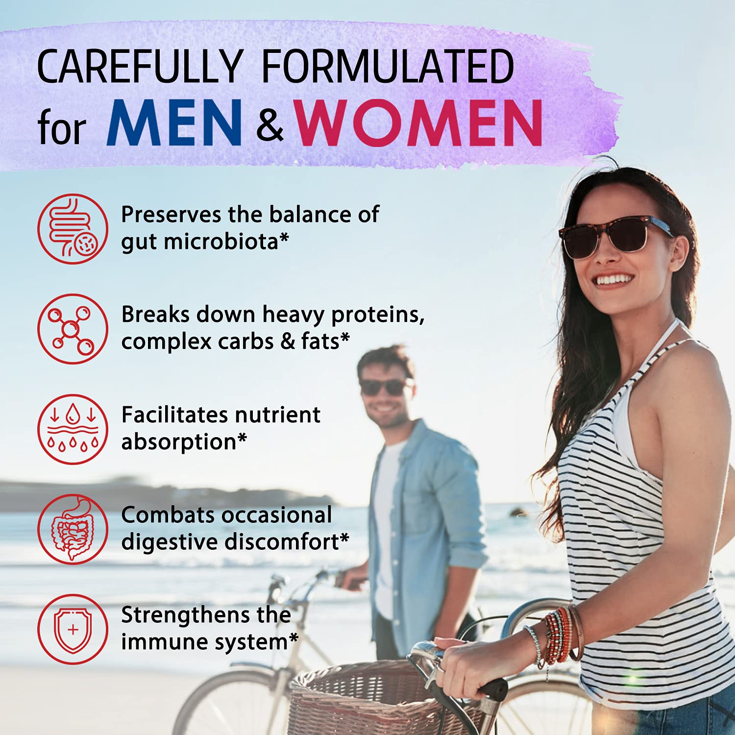 Bonawell Probiotics 120B CFU - 32 Strains with Prebiotics & Enzymes