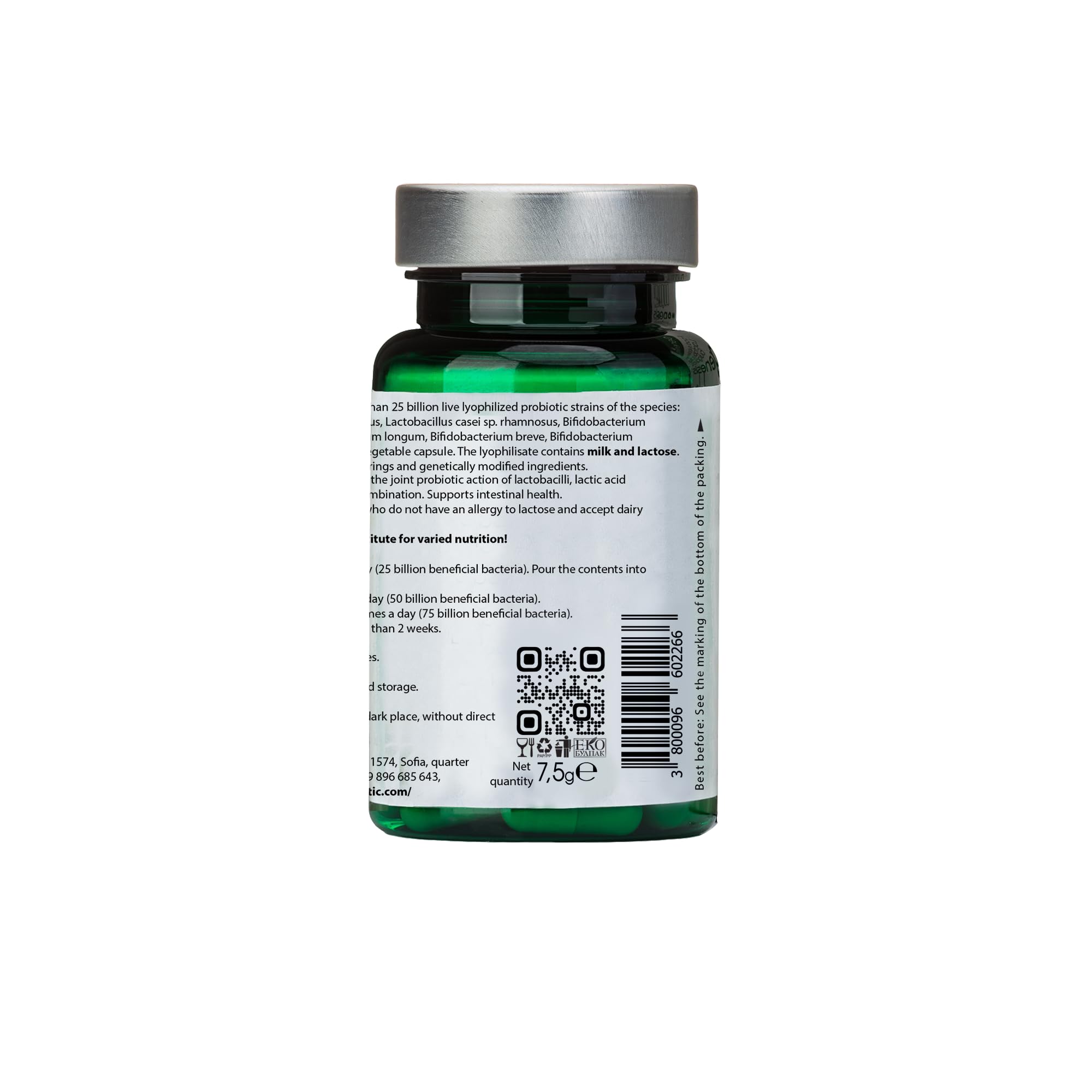 Bio Probiotic 30 Capsules – MegaMix 250 mg for Digestive Health