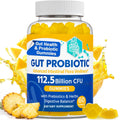 Gut Health Probiotic Gummies – 112.5B CFU, Sugar Free, 8 Strains + Prebiotics & Herbs – 60 Gummies