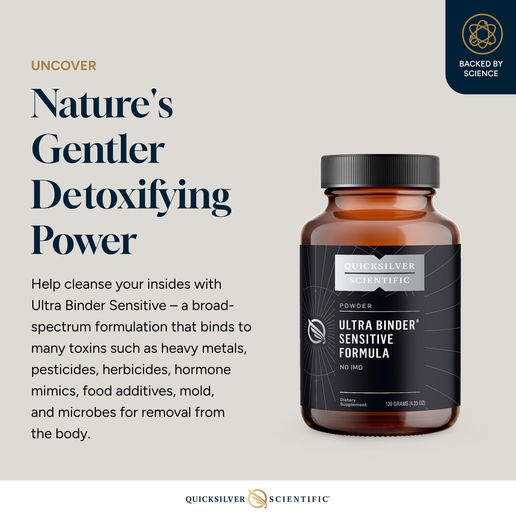 Quicksilver Scientific Ultra Binder Sensitive Formula – Gut Health Support (120g)