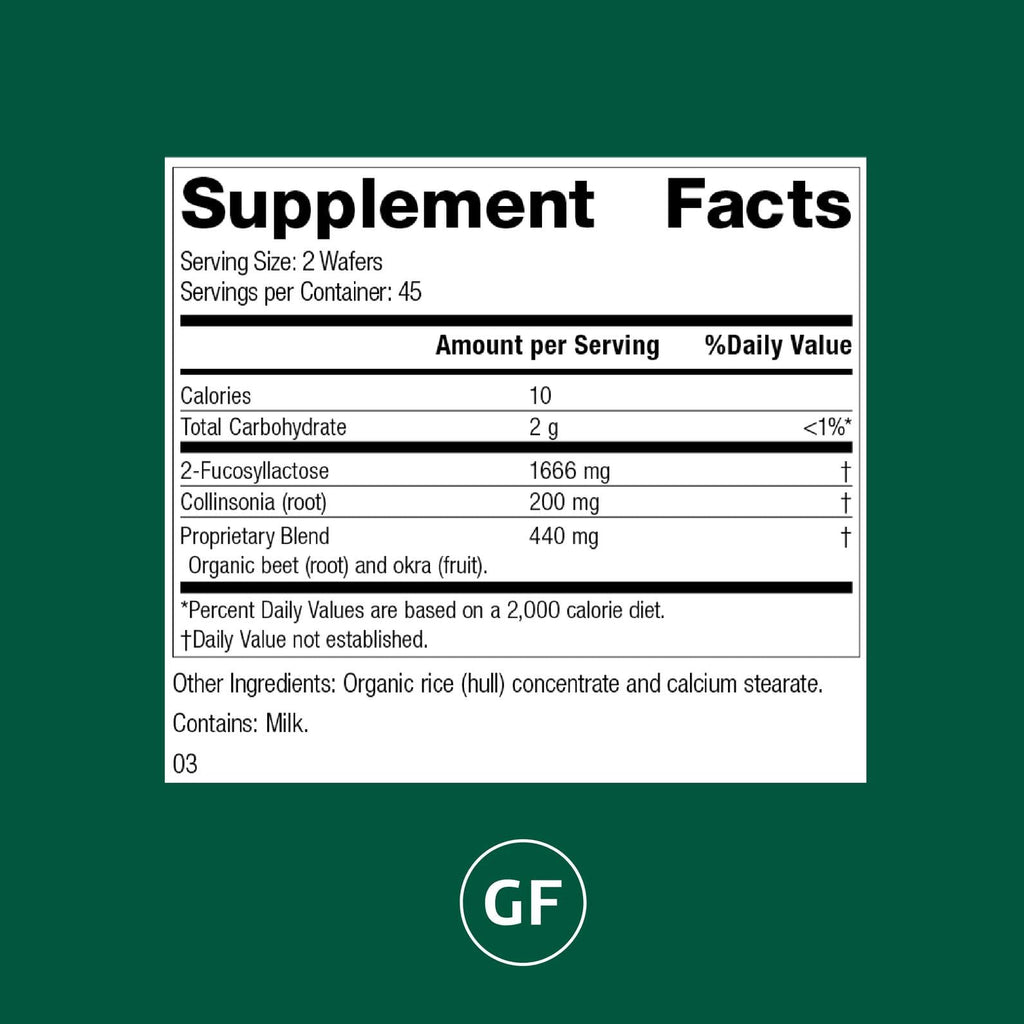GI Stability – Gut Microbiome Health Prebiotic Supplement | Standard Process | 90 Wafers (45 Servings)