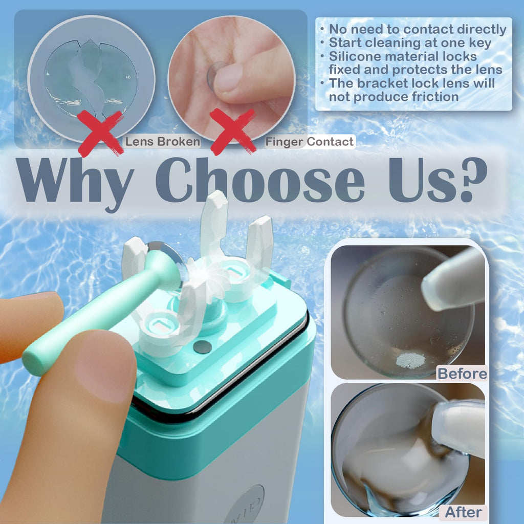 3in1 Hard Contact Lens Cleaner GV Pro – RGB/Ortho-K Cleaning & Storage