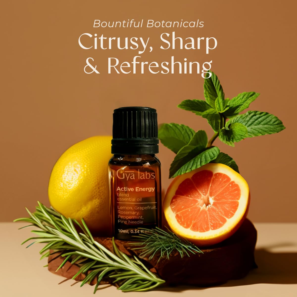 Gya Labs Active Energy Essential Oil Blend - 0.34 oz for Diffuser