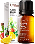 Gya Labs Active Energy Essential Oil Blend - 0.34 oz for Diffuser