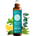 Gya Labs Breathe Essential Oil Roll On - 0.34 Fl Oz Travel Size for Camping & Aromatherapy