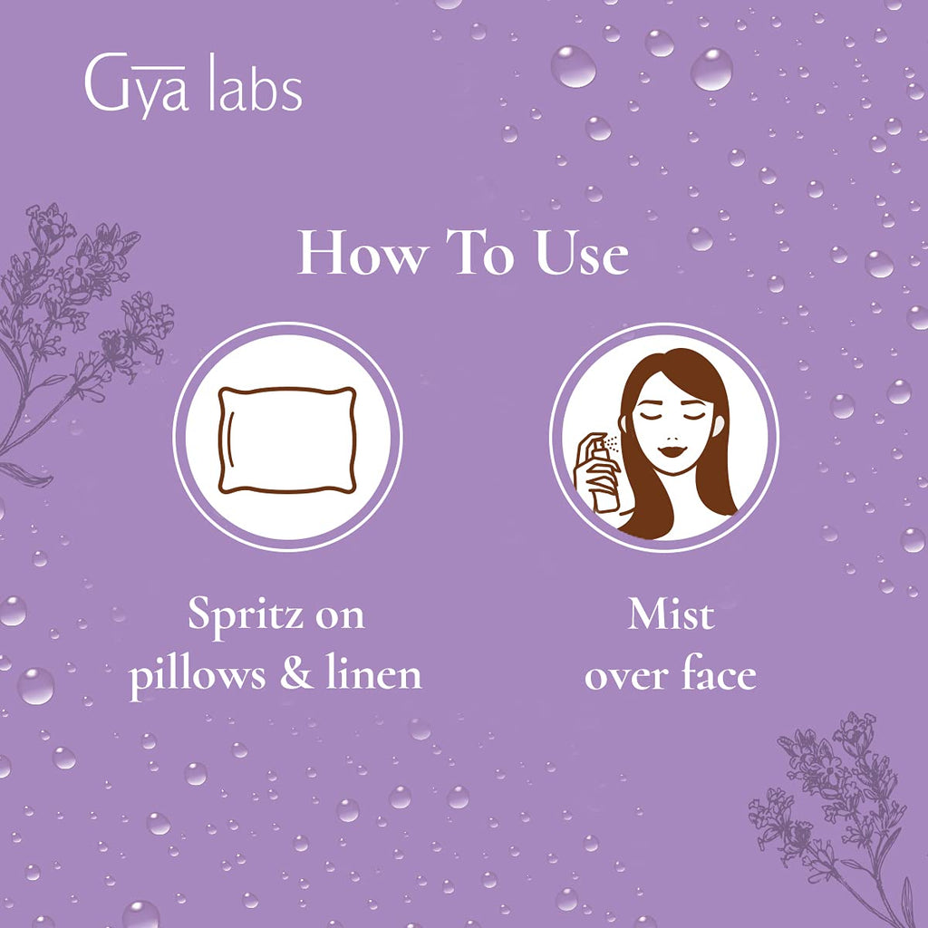Gya Labs French Lavender Hydrosol - 3.4 Fl Oz | Face & Body Mist, Pillow & Linen Spray