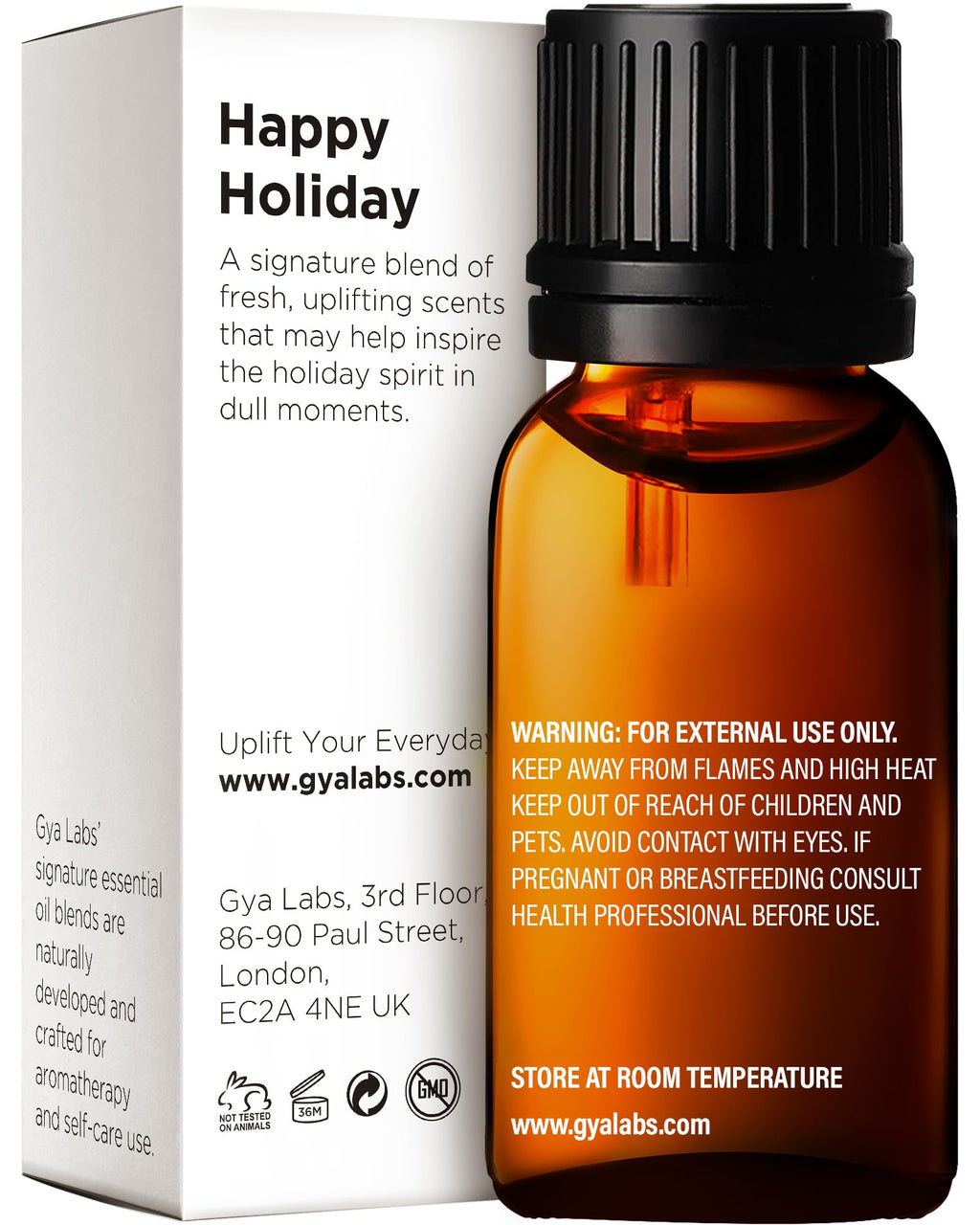 Gya Labs Holiday Essential Oil Blend – Comforting & Uplifting Aromatherapy (0.34 fl oz)