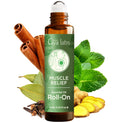 Gya Labs Muscle Relief Essential Oil Roll On - 0.34 Fl Oz Travel Size Aromatherapy Roller