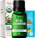 Gya Labs Organic Cedarwood Essential Oil 0.34 fl oz | Skin, Hair, Diffuser & DIY Candles