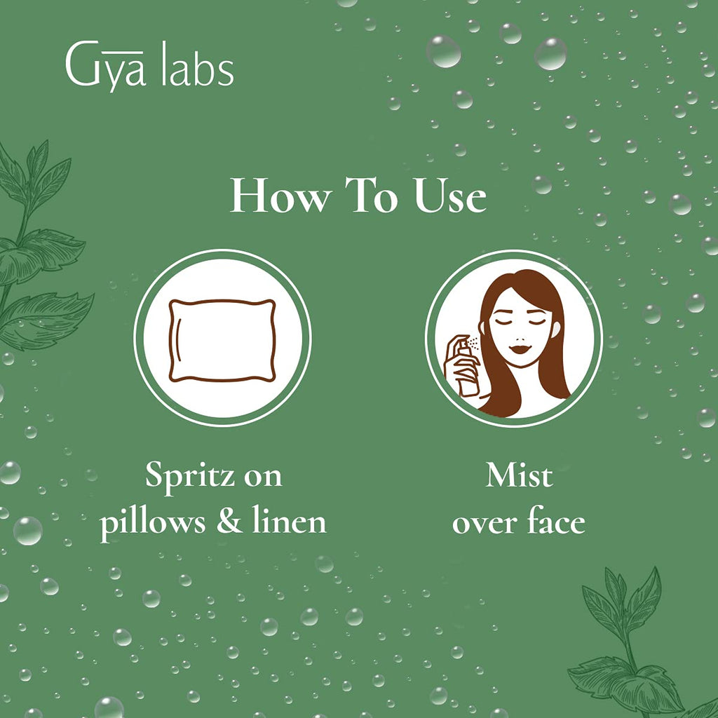 Gya Labs Peppermint Hydrosol – 3.4 fl oz | Face & Body Mist, Pillow & Linen Spray