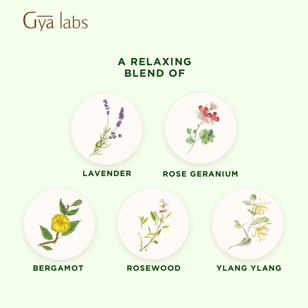 Gya Labs Rest N Relax Essential Oil Blend – Calming & Relaxing (0.34 oz)