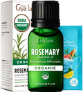 Gya Labs Organic Rosemary Essential Oil 0.34 Fl Oz - Hair, Skin, Diffuser