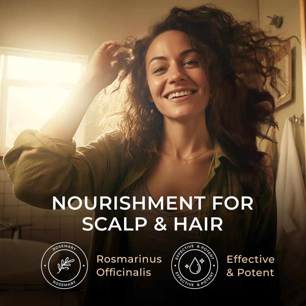 Gya Labs Rosemary Essential Oil – 4oz for Hair, Diffuser & DIY Scents