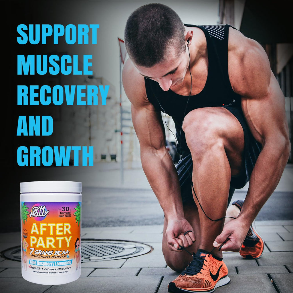 Gym Molly After Party Vegan BCAA Powder – Electrolyte, Zero Carbs, 35 Calories