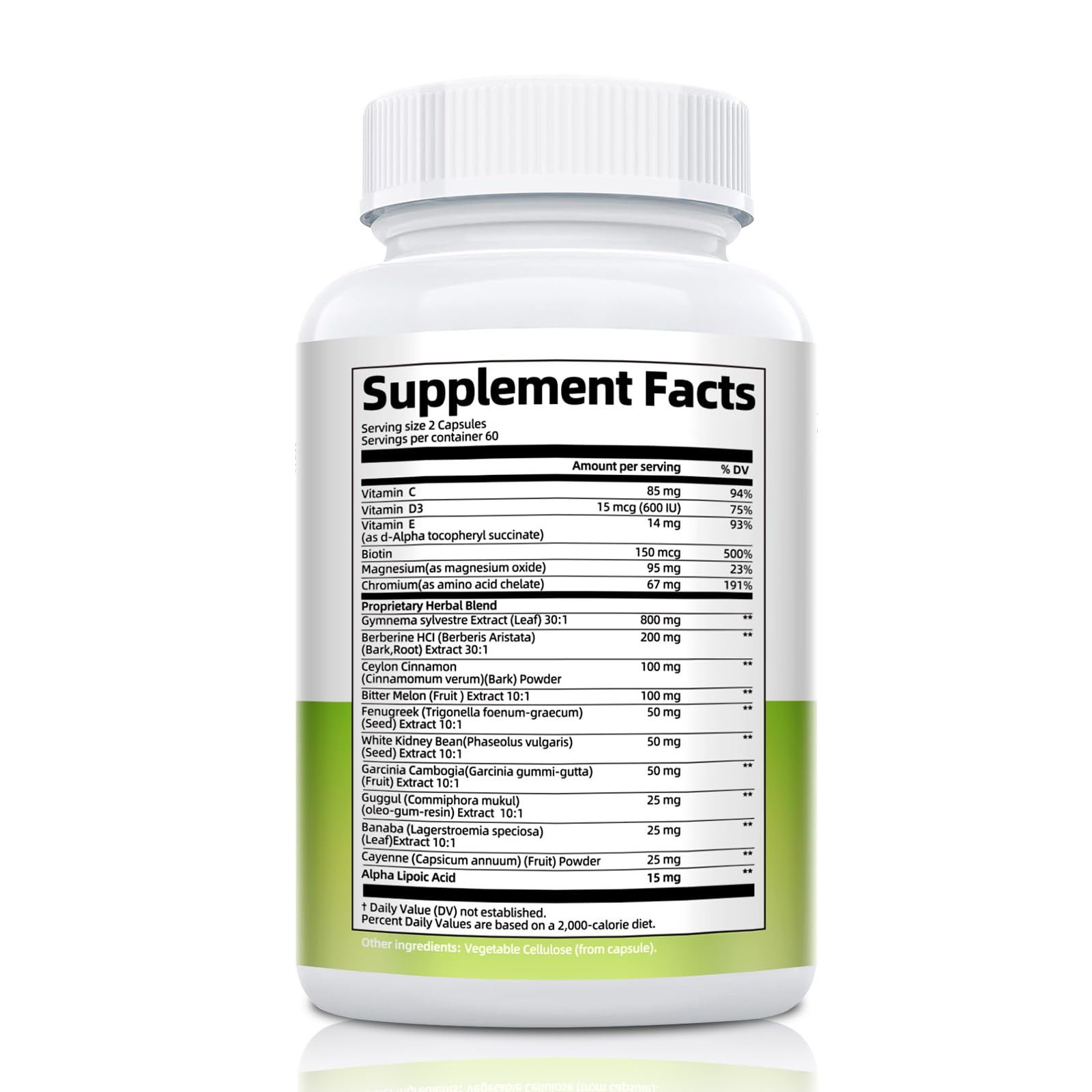 Gymnema Sylvestre 24,000 mg | 17-in-1 Herbal Complex with Berberine, Cinnamon & Chromium