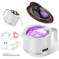 GYNHD Ultrasonic Retainer Cleaner - 45kHz 200ml, 5 Modes, Digital Timer, Water Bottle Design | Porcelain White