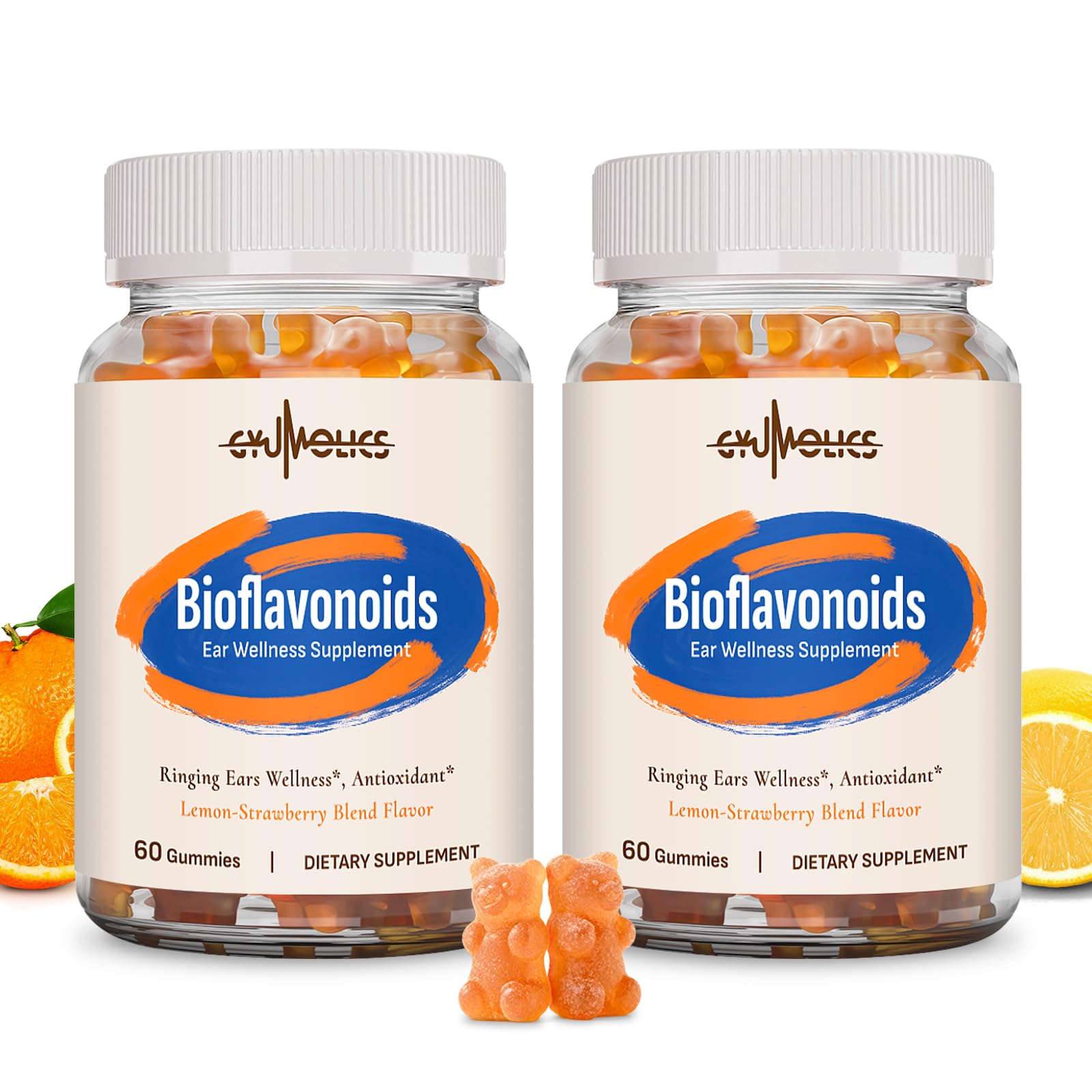 Gyumolics Flavonoid Gummies 3000mg – Bioflavonoid Complex with Hesperidin, Quercetin & Vitamin C – 120 Gummies