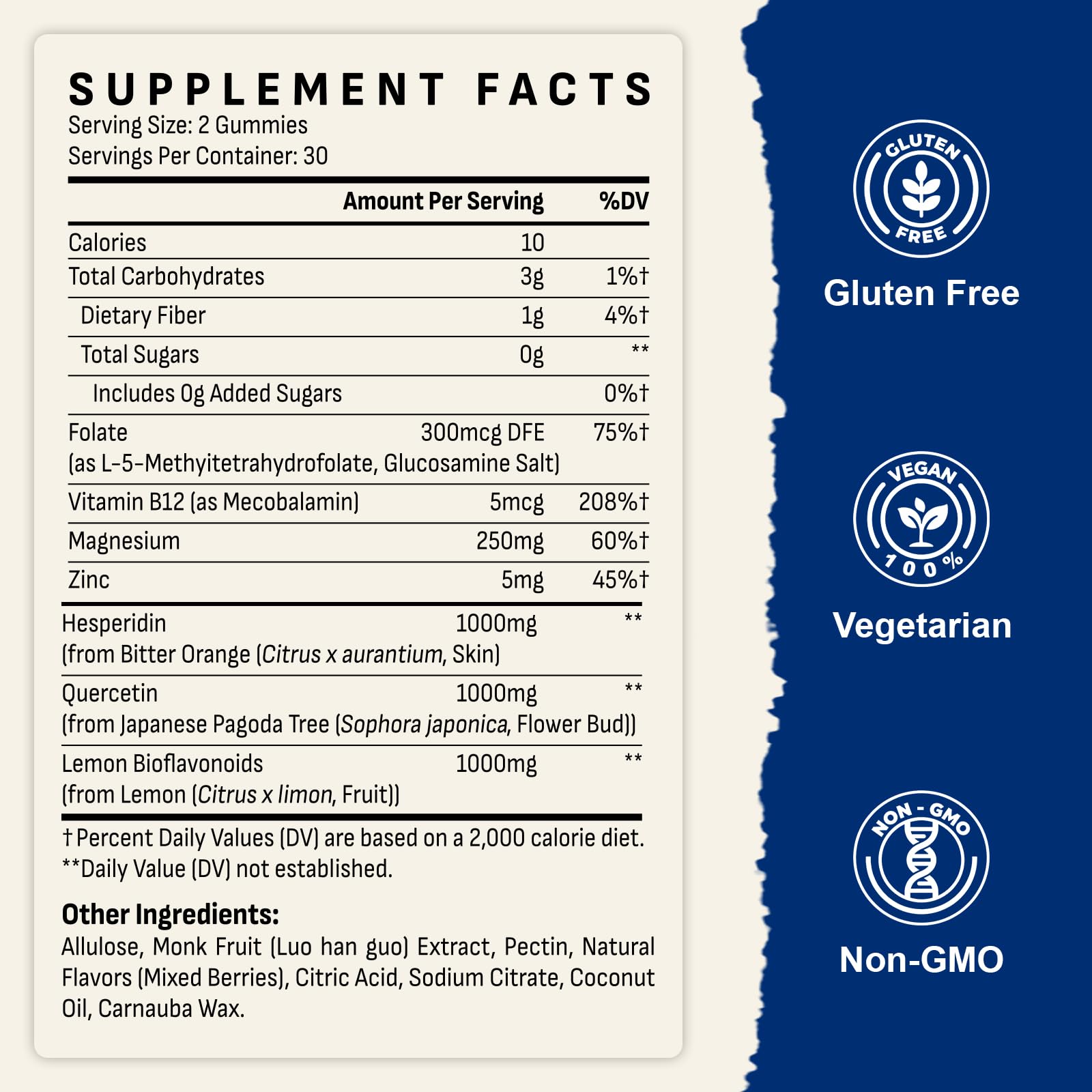 Gyumolics Flavonoid Gummies 3000mg – Bioflavonoid Complex + Vitamin C (60 Gummies)