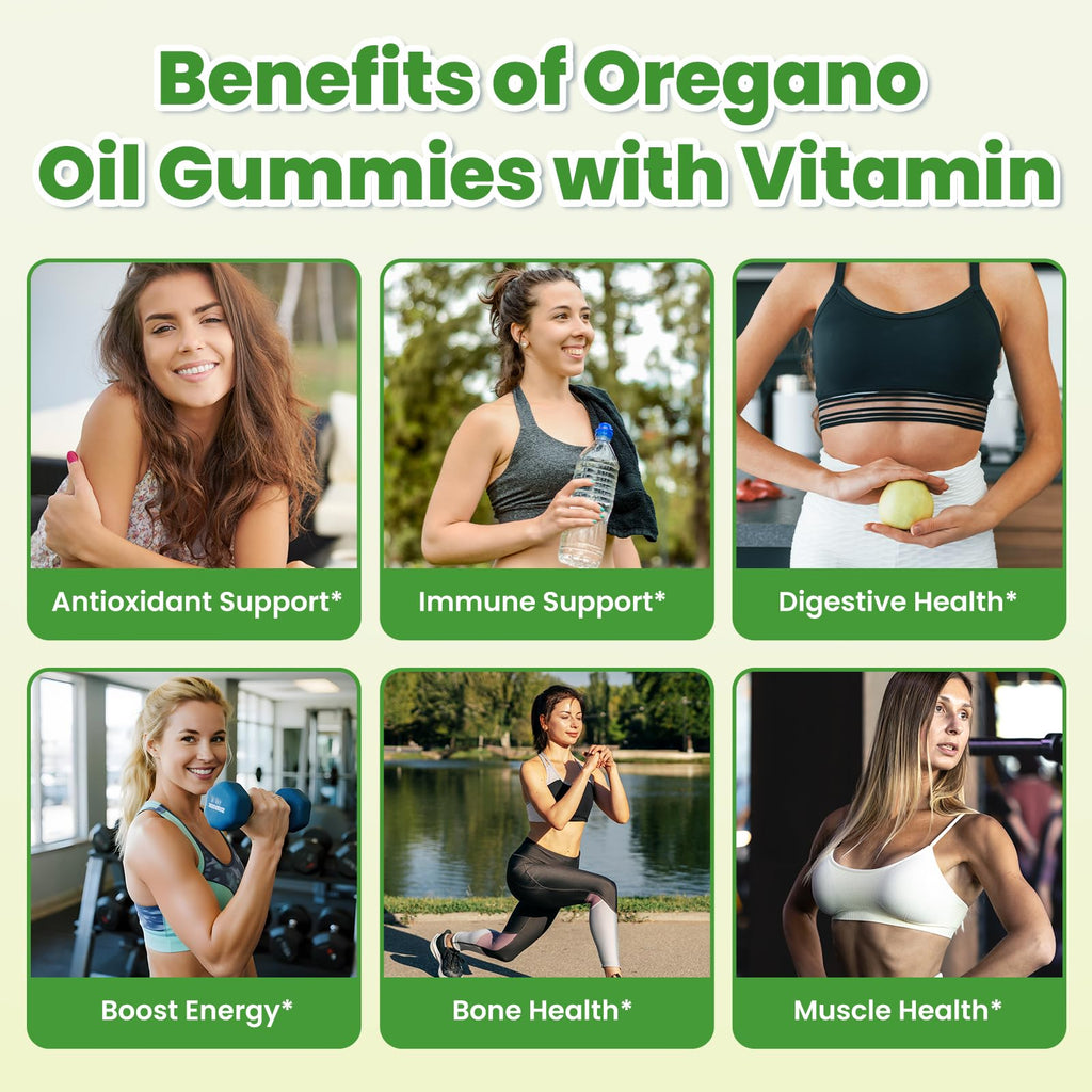 GZ HAOYUAN Oregano Gummies with Black Seed Oil & Vitamin D3