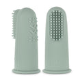 Haakaa Silicone Baby Finger Toothbrush – 0 Months+ | 2 Pack – Pea Green