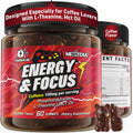 Energy Focus Gummies by Hakkue - 100mg Caffeine, L-Theanine, No Lag (60 ct) Coffee Flavor