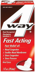 HALEON 4-Way Nasal Decongestant Spray – Fast Acting, 1 Fl Oz (Pack of 3)
