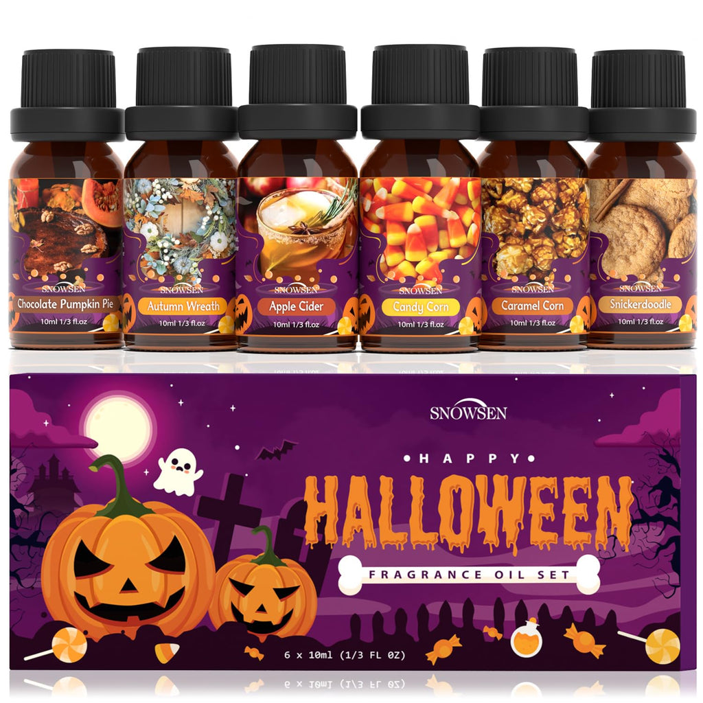Halloween Essential Oil Set – SNOWSEN Fall Fragrance Oils for Diffusers & DIY