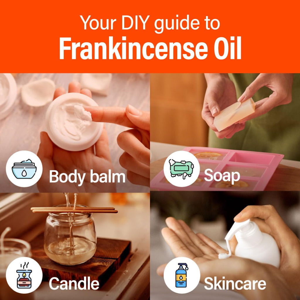 H'ana Frankincense Essential Oil – 1.02 fl oz | Hair, Skin, Diffuser & DIY