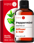 H'ana Peppermint Essential Oil 1.02 fl oz – Hair, Skin, Diffuser & Aromatherapy