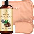Handcraft Blends Castor Oil Pack Wrap – 16 oz Organic Castor Oil, Reusable & Adjustable