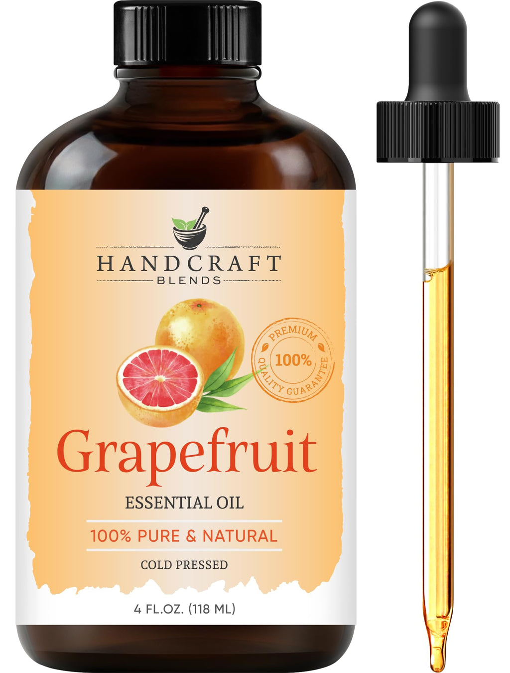 Handcraft Blends Grapefruit Essential Oil – 4 oz, Pure & Natural