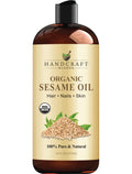 Organic Sesame Oil 16 oz - 100% Pure, Expeller-Pressed & Hexane-Free