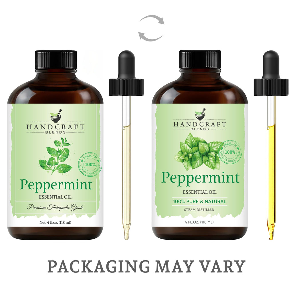 Handcraft Blends Peppermint Essential Oil – 4 oz | 100% Pure & Natural Premium Grade
