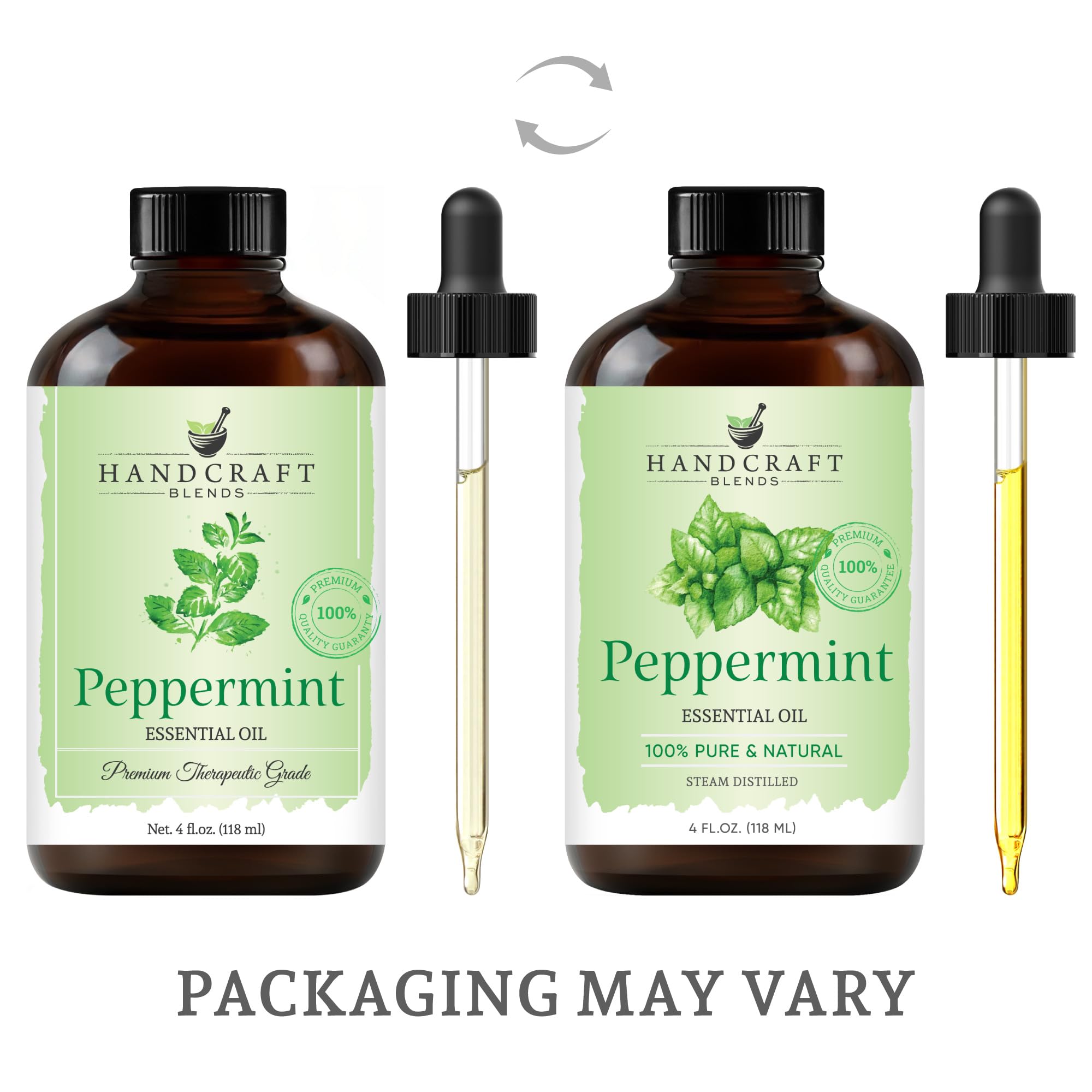 Handcraft Blends Peppermint Essential Oil – 4 oz | 100% Pure & Natural Premium Grade