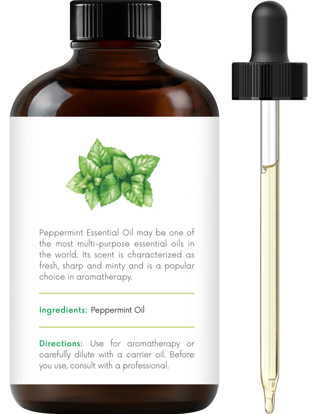 Handcraft Blends Peppermint Essential Oil – 4 oz | 100% Pure & Natural Premium Grade