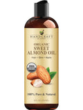 Handcraft Blends Organic Almond Oil 8oz | Pure & Natural Carrier Oil for Skin & Hair