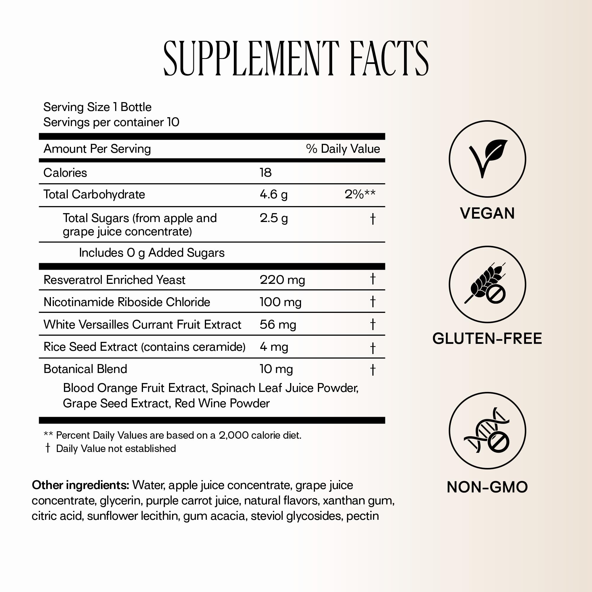 Happy Aging Liquid NAD+ Shot — Liposomal NR + Resveratrol, Twice-Weekly (30 Shots)