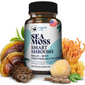 HAPPY FOX Irish Sea Moss Capsules & Mushroom Complex - 1500mg, 90 Vegan Capsules