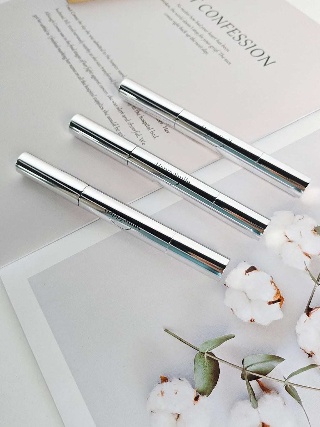 HappySmile Premium Teeth Whitening Pen Set of 3 | Brighter Smile, Gentle on Sensitive Teeth